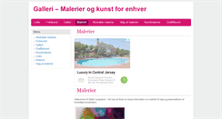 Desktop Screenshot of gallerilangeland.dk